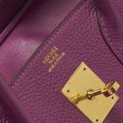 مملوكة مسبقًا حقيبة هيرمس بيركين 30 جلد توغو انيمور إكسسوار مطلي ذهبي