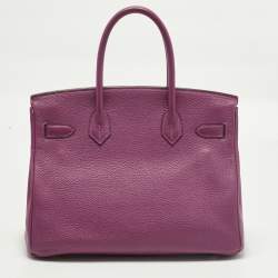 مملوكة مسبقًا حقيبة هيرمس بيركين 30 جلد توغو انيمور إكسسوار مطلي ذهبي