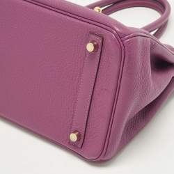 مملوكة مسبقًا حقيبة هيرمس بيركين 30 جلد توغو انيمور إكسسوار مطلي ذهبي