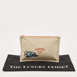 مملوكة مسبقًا Hermes Corail Canvas Traffic Jam Case