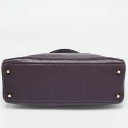 مملوكة مسبقًا Hermes Kelly Retourne 32 Ultraviolet Togo Leather Gold Finish Bag