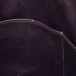 مملوكة مسبقًا Hermes Kelly Retourne 32 Ultraviolet Togo Leather Gold Finish Bag