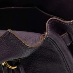 مملوكة مسبقًا Hermes Kelly Retourne 32 Ultraviolet Togo Leather Gold Finish Bag