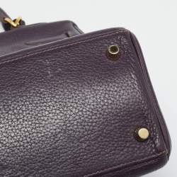 مملوكة مسبقًا Hermes Kelly Retourne 32 Ultraviolet Togo Leather Gold Finish Bag