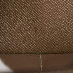 مملوكة مسبقًا Hermes Kelly Wallet Long Etoupe Greige Epsom Leather