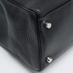 مملوكة مسبقًا حقيبة هيرمس كيلي ريتورن 35 جلد توغو أسود إكسسوار مطلي بلاديوم