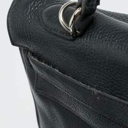 مملوكة مسبقًا حقيبة هيرمس كيلي ريتورن 35 جلد توغو أسود إكسسوار مطلي بلاديوم
