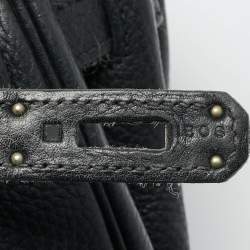 مملوكة مسبقًا حقيبة هيرمس كيلي ريتورن 35 جلد توغو أسود إكسسوار مطلي بلاديوم