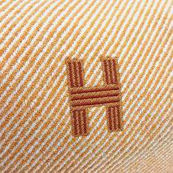 Pre Owned Hermes Orange Fabric Bride-a-Brac Case GM