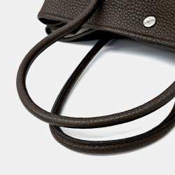Pre Owned Hermes Brown Leather Garden Party 36
