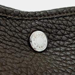 Pre Owned Hermes Brown Leather Garden Party 36
