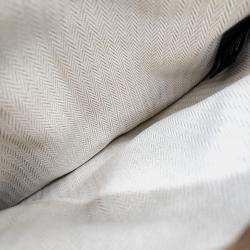 Pre Owned علبة هيرمس لابيرنث قماش كريمي صغيرة