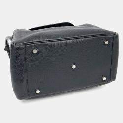 Pre Owned Hermes Black Leather Lindy 30