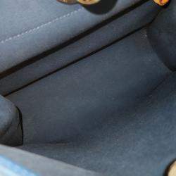 مملوكة مسبقًا Hermes Blue/Brown Canvas and Leather NEW ZIP Herbag Small