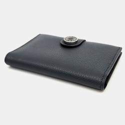 Pre Owned Hermes Black Leather R.M.S. Card Wallet