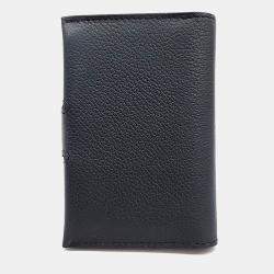 Pre Owned Hermes Black Leather R.M.S. Card Wallet