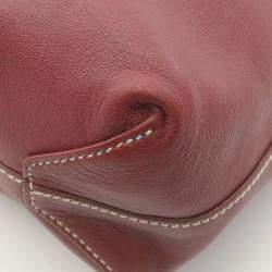 مملوكة مسبقًا Hermes Double Sense 28 Bordeaux Sikkim Leather Tote Bag