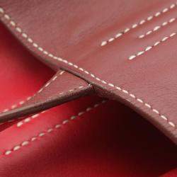 مملوكة مسبقًا Hermes Double Sense 28 Bordeaux Sikkim Leather Tote Bag