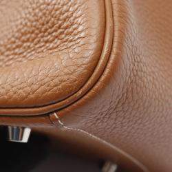 مملوكة مسبقًا حقيبة هيرمس ليندي 30 جلد توريلون كليمنس بني كتف