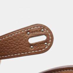 مملوكة مسبقًا حقيبة هيرمس ليندي 30 جلد توريلون كليمنس بني كتف