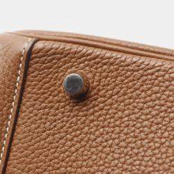 مملوكة مسبقًا حقيبة هيرمس ليندي 30 جلد توريلون كليمنس بني كتف