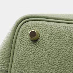 مملوكة مسبقًا حقيبة هيرميس بيكوتين لوك ١٨ خضراء فيرت كريكيه جلد توريلون كليمينس كتف