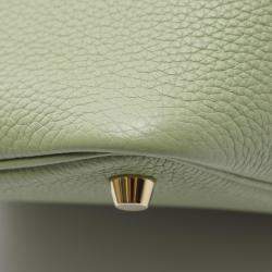 مملوكة مسبقًا حقيبة هيرميس بيكوتين لوك ١٨ خضراء فيرت كريكيه جلد توريلون كليمينس كتف