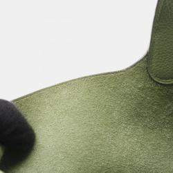 مملوكة مسبقًا حقيبة هيرميس بيكوتين لوك ١٨ خضراء فيرت كريكيه جلد توريلون كليمينس كتف