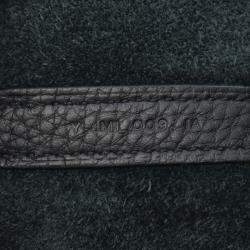 Pre Owned Hermes Picotin Lock 22 Black Taurillon Clemence Leather Shoulder Bag