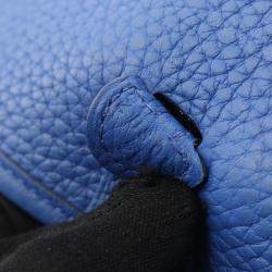 مملوكة مسبقًا حقيبة كتف هيرمس إيفلين 16 جلد تورليون كليمونس أزرق