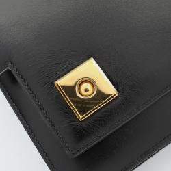 مملوكة مسبقًا Hermes Piano Black Box Calf Leather Handbag