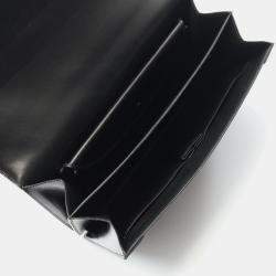 مملوكة مسبقًا Hermes Piano Black Box Calf Leather Handbag