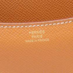 مملوكة مسبقًا حقيبة كتف هيرمس كونستانس 18 جلد إبسوم ذهبي