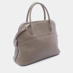 مملوكة مسبقًا Hermes Bolide Etain Taurillon Clemence Leather Shoulder Bag