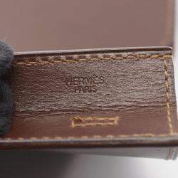 Pre Owned حقيبة كتف هيرمس أومينتو جلد عجل بني بوكس