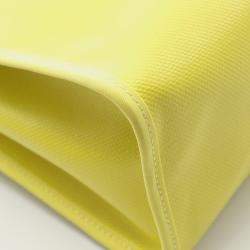 Pre Owned حقيبة كتف هيرمس هيرباج زيب 31 قماش كانفاس تولي H جلد صفراء