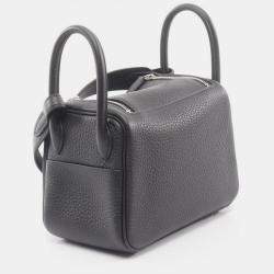 مملوكة مسبقًا حقيبة هيرمس ليندي صغيرة جلد كليمنس توريلون للكتف