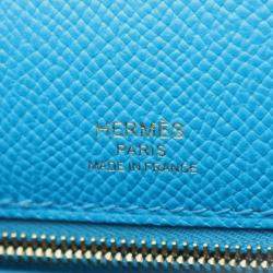 مملوكة مسبقًا Hermes Kelly 28 Blue Indigo Blue Frida Epsom Leather Shoulder Bag