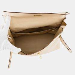 Pre Owned Hermes Kelly Retourne Parchement Togo Leather Size 35