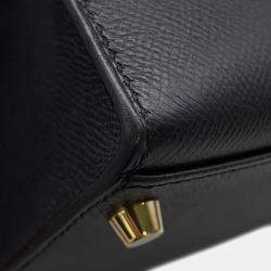 Pre Owned Hermes Kelly Sellier Black Epsom Size 28
