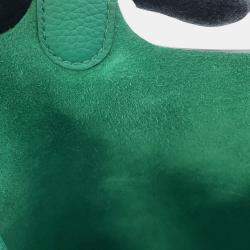 Pre Owned حقيبة هيرمس بيكوتين لوك العمود الفقري توريلون موريس ميديام فيرت جاد