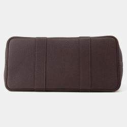 Pre Owned Hermes Garden Party Ebene Negonda Leather PM