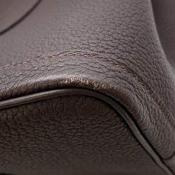 Pre Owned Hermes Garden Party Ebene Negonda Leather PM