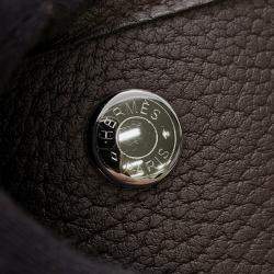 Pre Owned Hermes Garden Party Ebene Negonda Leather PM