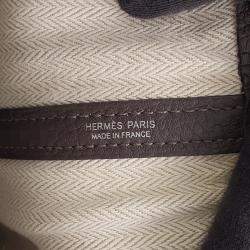 Pre Owned Hermes Garden Party Ebene Negonda Leather PM