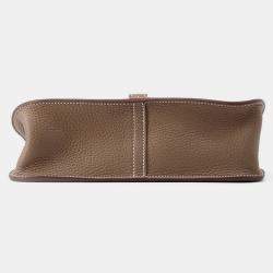 Pre Owned Hermes Halzan Etup Taurillon Clemence Size 25