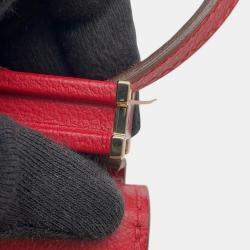 Pre Owned حقيبة كتف هيرميس كليش روج كور إيفرغراين حجم 21