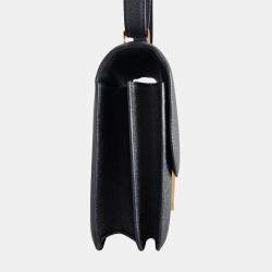 مملوكة مسبقًا Hermes Black Epsom Leather Constance 24 Shoulder Bag