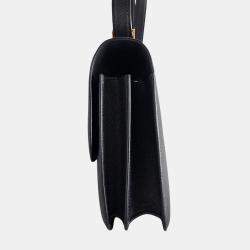 مملوكة مسبقًا Hermes Black Epsom Leather Constance 24 Shoulder Bag