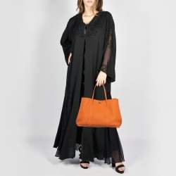 Pre Owned حقيبة هيرمس "جاردن بارتي 36" جلد نيجوندا برتقالي توت